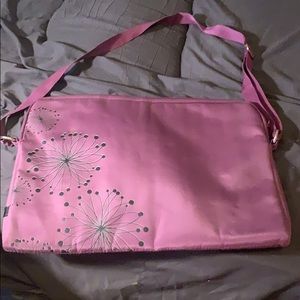 Purple laptop case.